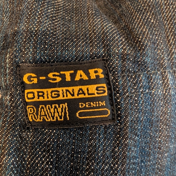 Men's Denim Jacket with Navy Collar - Picture 3 of 8